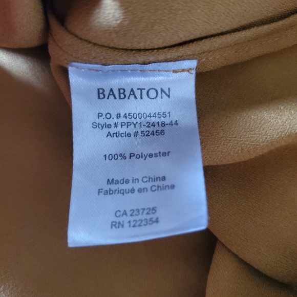 Babaton Andy Blouse Women's Size XS Mustard Gold Yellow - Picture 7 of 8